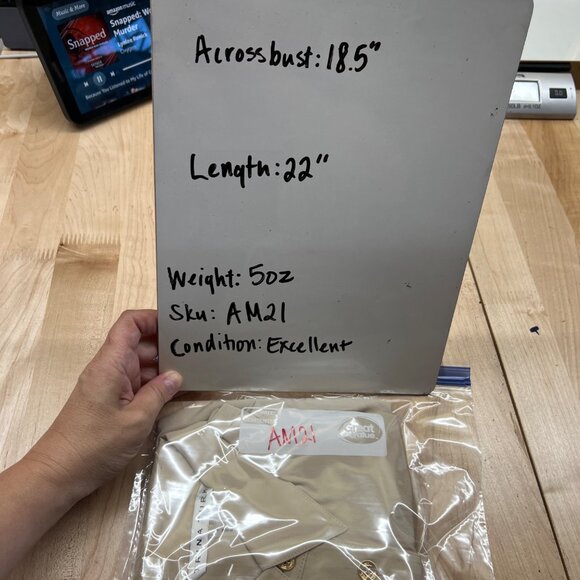 Trina Turk Helinda Silk Tie-Front Blouse Beige Tan Long Sleeve Size Small - Picture 11 of 12